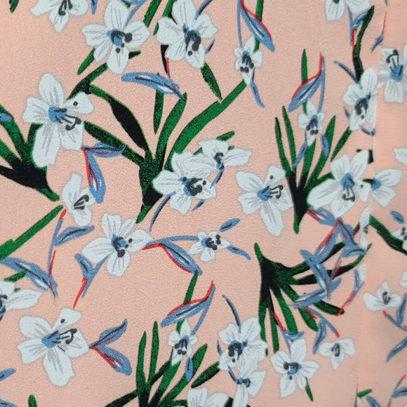 Banana Republic Factory Fit And Flare Floral Dress Size 14 - Picture 4 of 5